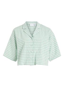 Chemise Vila Gingsie 2/4 Turquoise Femme