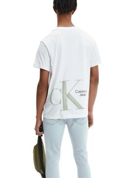 T-Shirt Calvin Klein Dynamic Blanc pour Homme