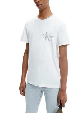T-Shirt Calvin Klein Dynamic Blanc pour Homme