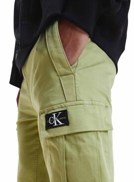 Pantalon Calvin Klein Cargo Vert Homme