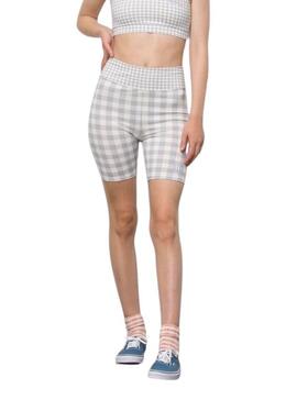 Leggings Ciclistas Vans Mixed Up Gingham Malva Femme