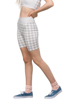 Leggings Ciclistas Vans Mixed Up Gingham Malva Femme