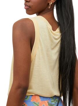 Top Vila Noel Jaune pour Femme