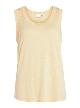Top Vila Noel Jaune pour Femme