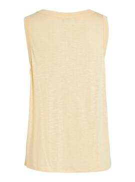 Top Vila Noel Jaune pour Femme