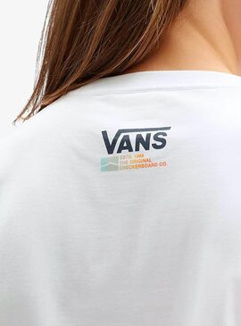 T-Shirt Vans Surf Dino Blanc Pour Garçon