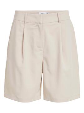 Short Vila Marisa Long Beige pour Femme