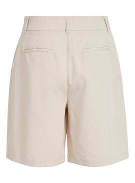 Short Vila Marisa Long Beige pour Femme