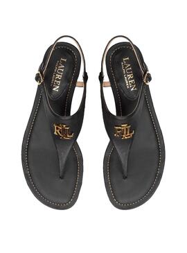 Sandales Polo Ralph Lauren Ellington Noires Femme