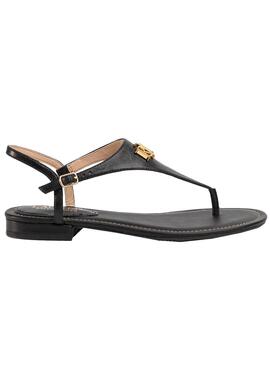 Sandales Polo Ralph Lauren Ellington Noires Femme