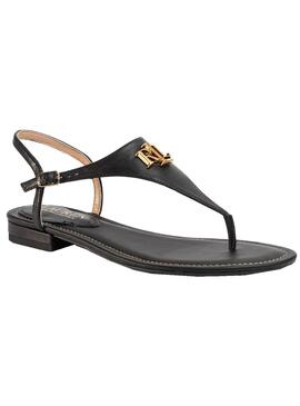 Sandales Polo Ralph Lauren Ellington Noires Femme