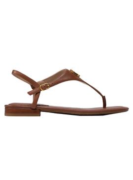 Sandales Polo Ralph Lauren Ellington brun Femme