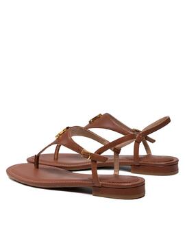 Sandales Polo Ralph Lauren Ellington brun Femme