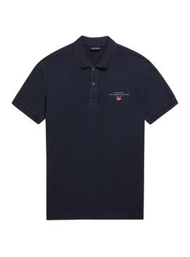 Polo Napapijri Elbas Bleu Marine pour Homme