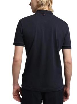 Polo Napapijri Elbas Bleu Marine pour Homme