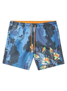 Slip De Bain Napapijri Vail Estampillé Bleu pour Homme