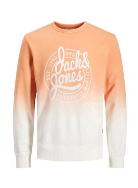 Sweat Jack and Jones Tarif Orange pour Garçon