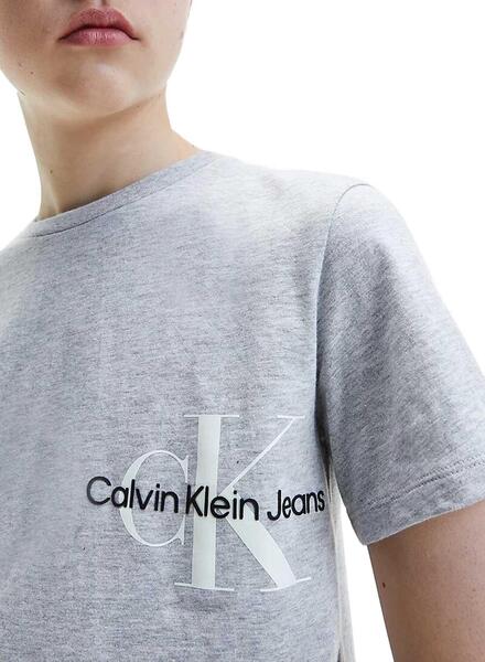 T shirt calvin clearance klein gris