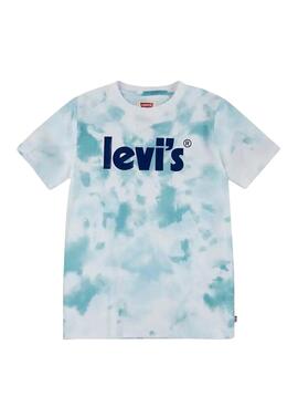 T-Shirt Levis Tie Dye Bleu y Blanc pour Garçon