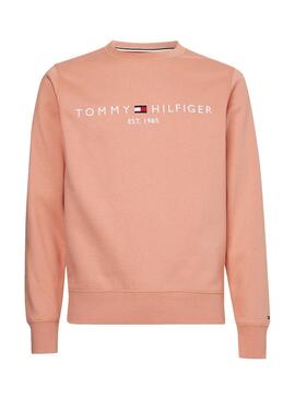 Sweat Tommy Hilfiger Logo Rose pour Homme