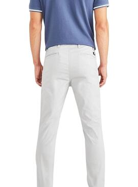 Pantalon Dockers Alpha Original Skinny Gris Homme