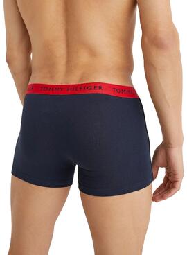 Pack 3 Slip Tommy Hilfiger Bleu Marine Homme