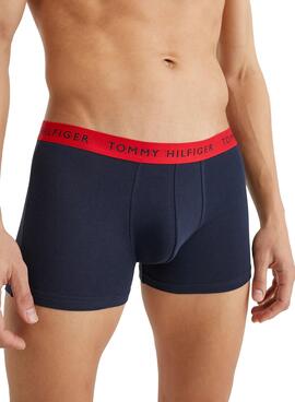 Pack 3 Slip Tommy Hilfiger Bleu Marine Homme