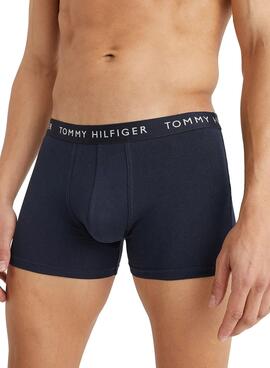 Pack 3 Slip Tommy Hilfiger Bleu Marine Homme
