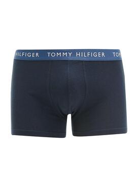 Pack 3 Slip Tommy Hilfiger Bleu Marine Homme