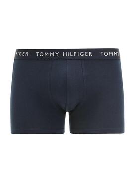 Pack 3 Slip Tommy Hilfiger Bleu Marine Homme