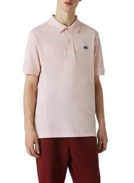 Polo Lacoste Basic Rosa pour Homme Y Femme