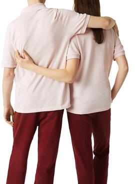 Polo Lacoste Basic Rosa pour Homme Y Femme