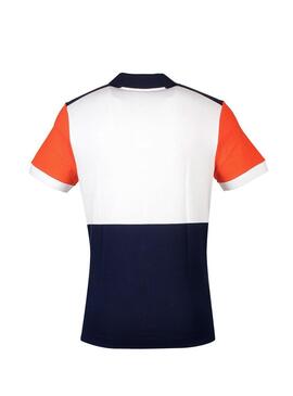 Polo Lacoste Stripes Blanc Homme