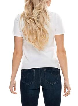 T-Shirt Only Banja Blanc Femme