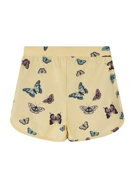 Shorts Name It Jia Papillon Jaune pour Fille