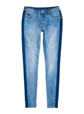 Jeans Superdry Alexia Stripe Blue Femme