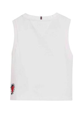 T-Shirt Tommy Hilfiger Positive Blanc Fille