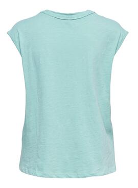 T-Shirt Only Banja Banane Bleu pour Femme