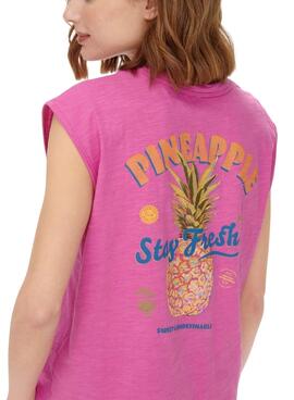 T-Shirt Only Banja Ananas Rose pour Fille