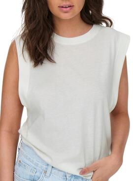 T-Shirt Only Maja Blanc pour Femme