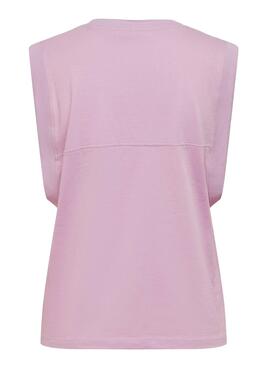 T-Shirt Only Maja Malva pour Femme