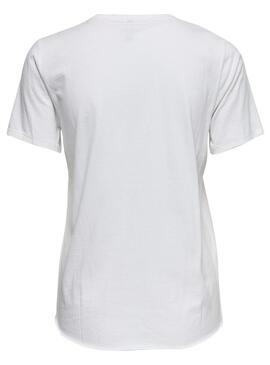 T-Shirt Only Banja Blanc Femme