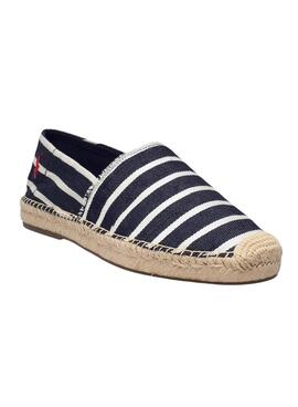 Espadrilles Polo Ralph Lauren Rayures Bleu Marine Homme