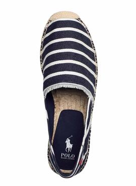 Espadrilles Polo Ralph Lauren Rayures Bleu Marine Homme