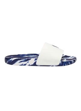 Flip Flops Polo Ralph Lauren Slide Tie Dye Blancs