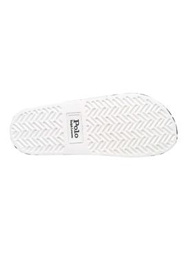 Flip Flops Polo Ralph Lauren Slide Tie Dye Blancs