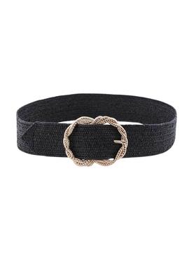 Ceinture Pieces Vita Suede Noire pour Femme