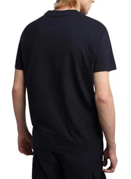 T-Shirt Napapijri Ayas Bleu Marine pour Homme