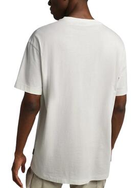 T-Shirt Napapijri Box Blanc pour Homme