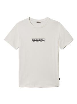 T-Shirt Napapijri Box Blanc pour Homme